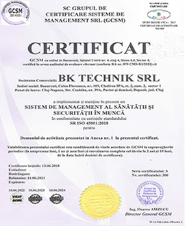 CERTIFICAT ISO 45001